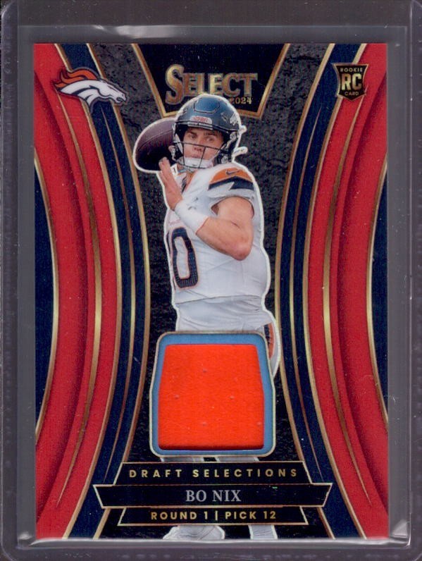 BO NIX 2024 Panini Select Draft Selections Red Prizm Rookie RC Jersey #DSM-BNX