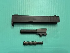 USED OEM GLOCK 43 COMPLETE SLIDE BARREL GUIDE ROD RECOIL SPRING BLACK READ