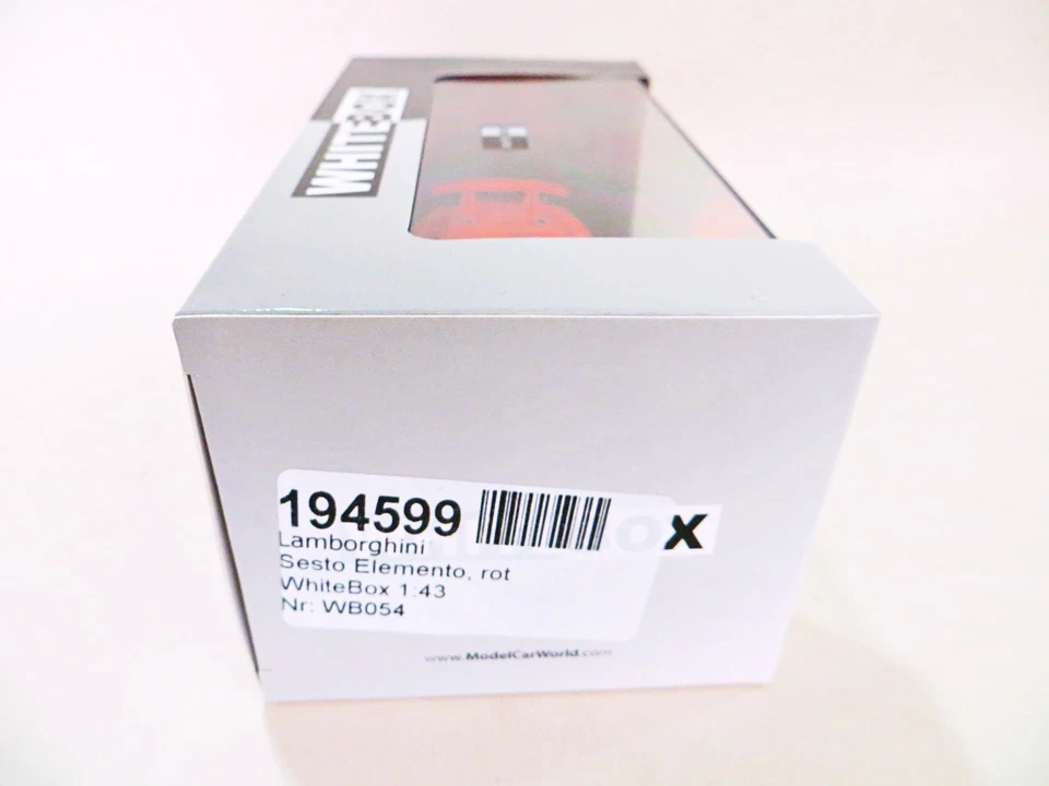 CAJA BLANCA WB054 '2010 LAMBORGHINI SESTO ELEMENTO' 1:43. SIN USAR, EN CAJA. RARO. Edición limitada. Foto 4 de 4