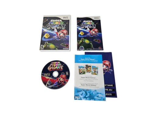 Super Mario Galaxy (Nintendo Wii, 2007) CIB Complete with Manual