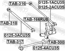 Fits FEBEST TAB-166RUB REAR TRUNNION SILENT BLOCK TOYOTA CELICA ST20 ?UK Stock?