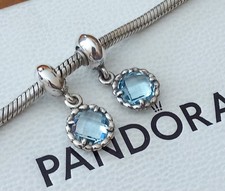 Original Pandora Charms Kühle Brise Blautopas Rarität  NEU