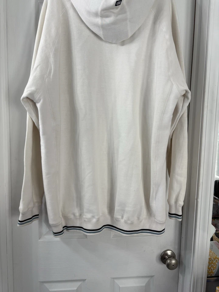CHAQUETA SUDADERA BLANCA ECKO UNLIMITED WORLD FAMOUS RHINO 1972 TALLA 3-XL con capucha Foto 2 de 4