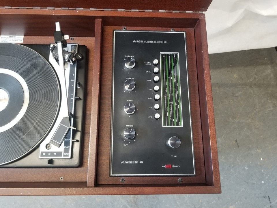 Vintage Retro Ambassador Radiogram - CS B74 | eBay UK