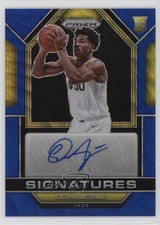 2022-23 Panini Prizm Rookie Signatures Blue Wave Ochai Agbaji #RSI-OCH Auto 8d9