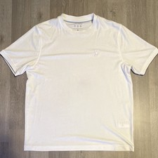 Psycho Bunny White Knit Logo Crew Neck T-Shirt 6 Short Sleeve Men