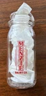 MENZIE Dairy 1/2 Pint Glass Milk Bottle Farmhouse Home Decor Vintage