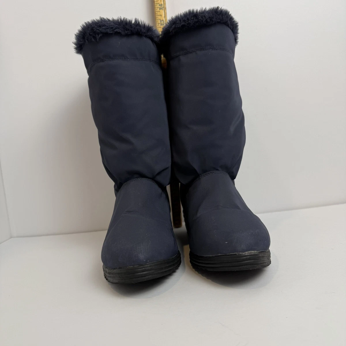 Hush Puppies Navy Boots‎ Size 9.5 Hush Puppies M Low (1-1.9 in) Heel Height Boots for Women  main image 4
