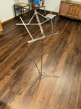 Vintage The Hamilton No 400-N Chrome Folding Adjustable Music Stand With Case