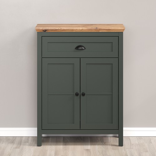 trendteam Kommode Sideboard Anrichte Schrank Stanton Tannengrün 77 x 102 cm - Bild 4 von 7