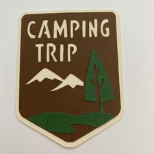 Camping Trip Layered Die Cut Scrapbooking Embellishment