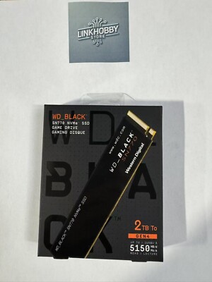 Western Digital WD_BLACK SN770 2TB M.2 NVMe Internal SSD (WDS200T3X0E)