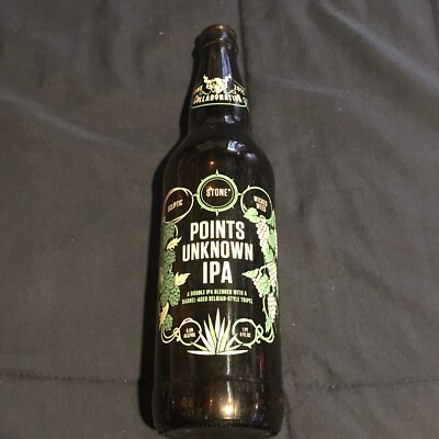 Stone Brewing Points Unknown IPA 2015 beer bottle