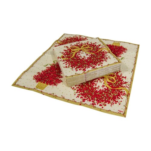Pepper Berry Cocktail Napkins Red 20-Pack Entertaining Party Supplies - Picture 7 of 8