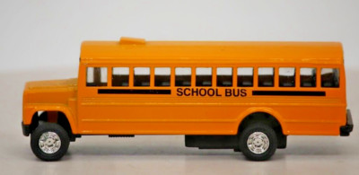 Playmaker Toys Toy School bus - wind up Works! Lights up! Diecast.  2015