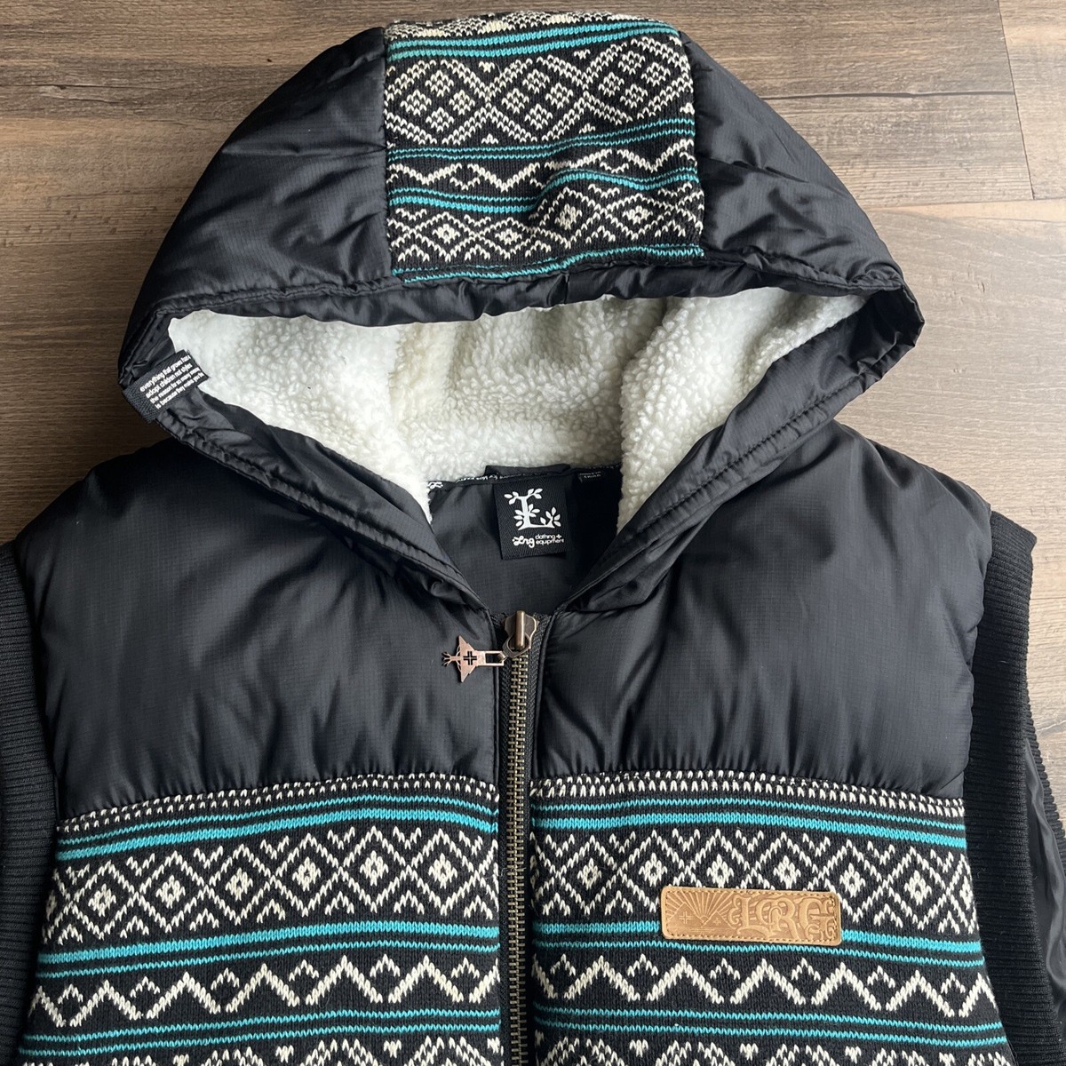 LRG Clothing & Equipment Puffer Vest Jacket Hooded 4XL “Down Vest” View 2