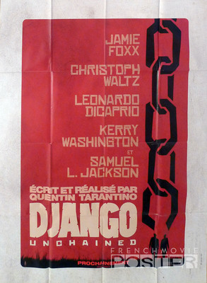 DJANGO UNCHAINED - TARANTINO / DICAPRIO / FOXX - ORIGINAL ADVANCE LARGE POSTER