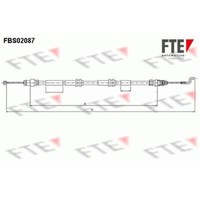 FTE Handbremsseil Bremsseil Hinten Passend FüR VW Transporter V Bus Multivan