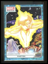 2023 Upper Deck Marvel Platinum PHOTON Blue Surge Refractor High Series Card