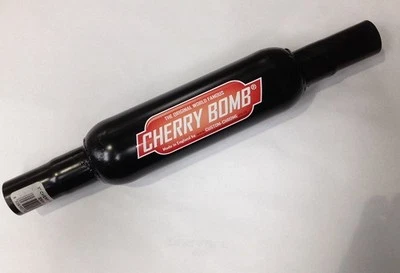 CHERRY BOMB EXHAUST 3" SMALL CASE (CB3/2) REDUCER END BLACK - GENUINE CHERRYBOMB