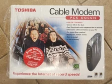 TOSHIBA CABLE MODEM PCX DOCSIS Model: PCX2200 USB/Ethernet PC Or Mac In Orig Box