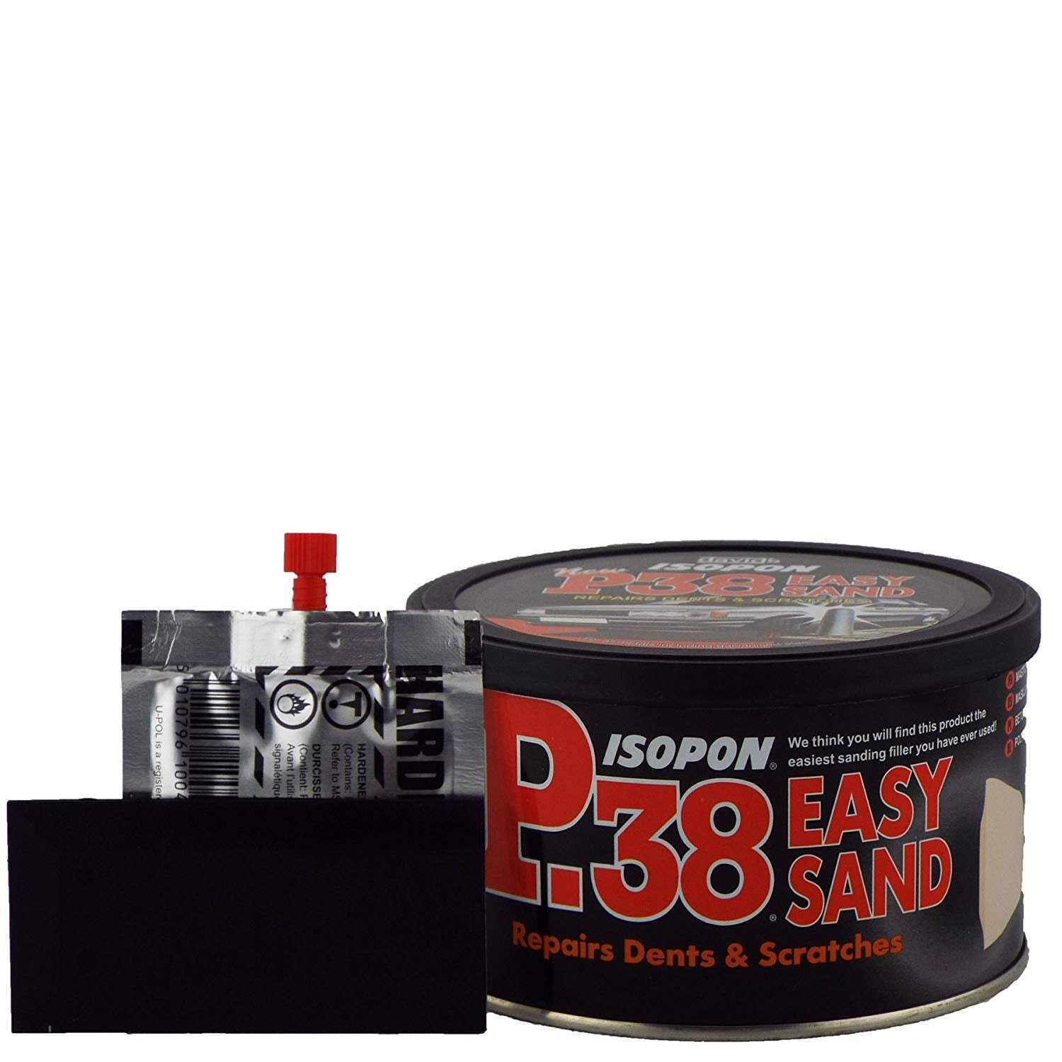 U-POL Davids Isopon P38 Easy Sand Car Body Filler Repairs Scratch Repair 250ml - Image 15