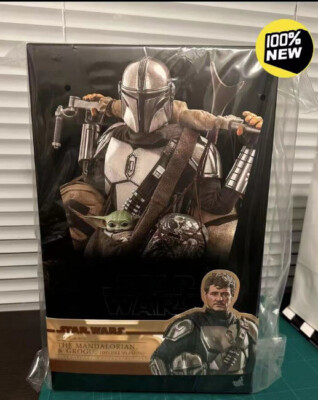 Hot Toys TMS052 Star Wars The Mandalorian & Grogu Set Deluxe