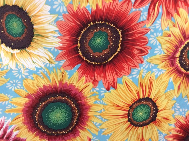 Free Spirit Snow Leopard Phillip Jacobs Sunflowers turquoise background