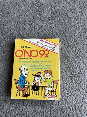 O´NO 99  Kartenspiel Inhalt TOP Vintage Oh Nein Ono99 Amigo Spiele 1986 Art 1003