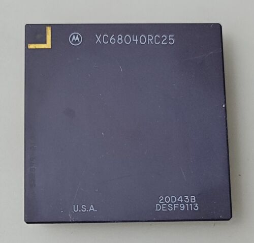 Vintage raro Motorola XC68040RC25 Collezione processore/recupero oro - Foto 1 di 2