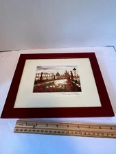Watercolor Goroshok S. Prague 1999 Signed in Pencil Framed Matted Under Glass
