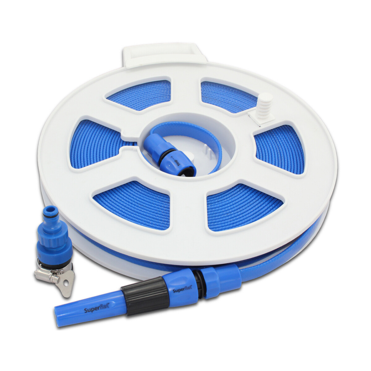 UK Made Hose  on Reel 20m with Water Connector Motorhome or Caravan