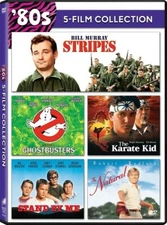STRIPES/GHOSTBUSTERS/KARATE KID/STAND BY ME/NATURAL - 80's 5 Movies DVD | NEW