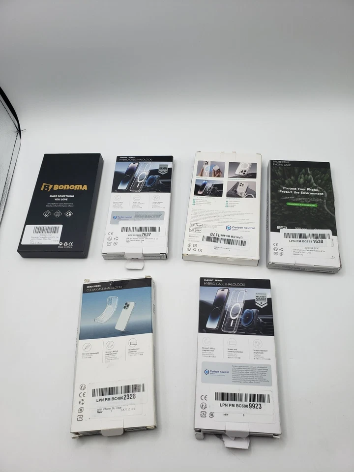 Lote de 6 fundas transparentes ESR para iPhone 16 15 14 Pro lote mixto Foto 3 de 4