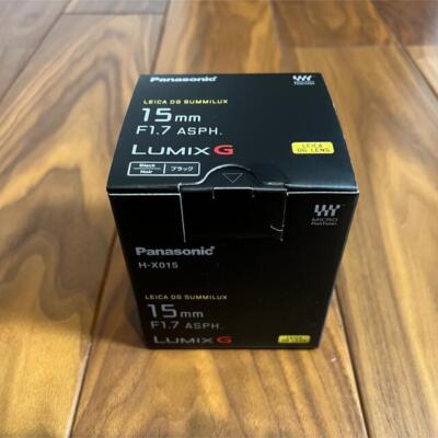 Panasonic H-X015-K BLACK LUMIX G LEICA DG SUMMILUX 15mm /F1.7 ASPH