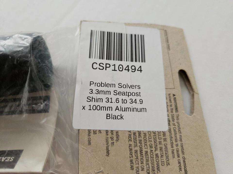 New Problem Solvers Seatpost Shim 31.6 to 34.9 Black 31.6mm to 34.9mm - Image 4 of 4
