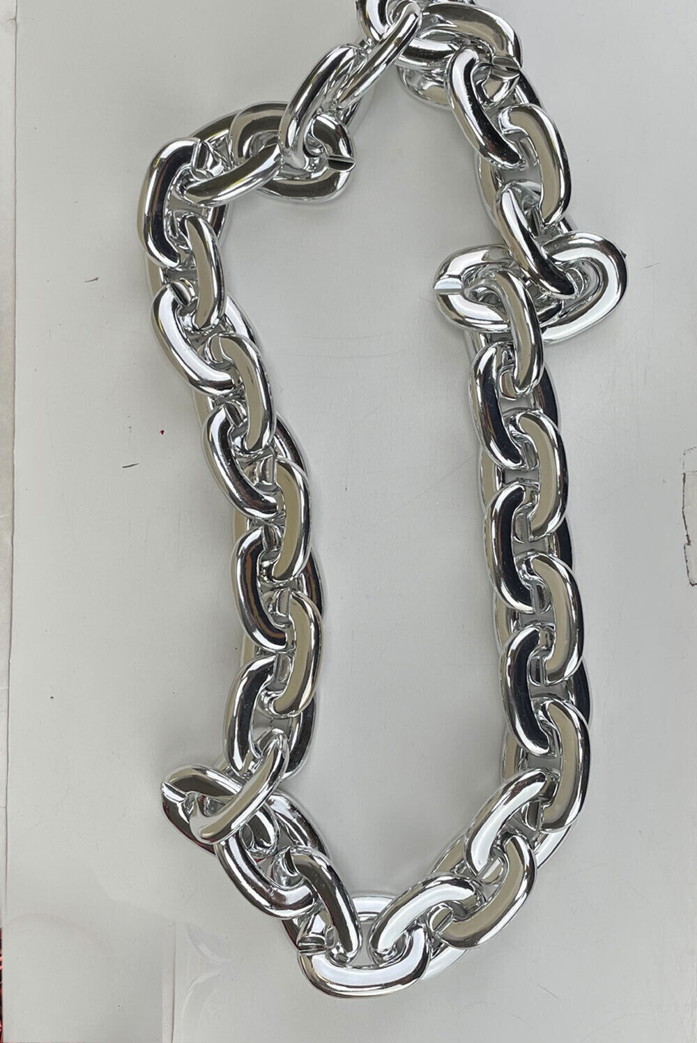 New MLB Houston Astros Silver Jumbo Big Fan Chain Necklace Foam MI USA