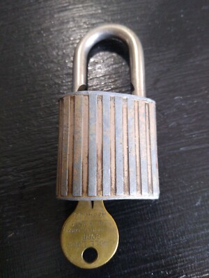 Vintage Eagle Lock W/ Key~Terryville,Conn