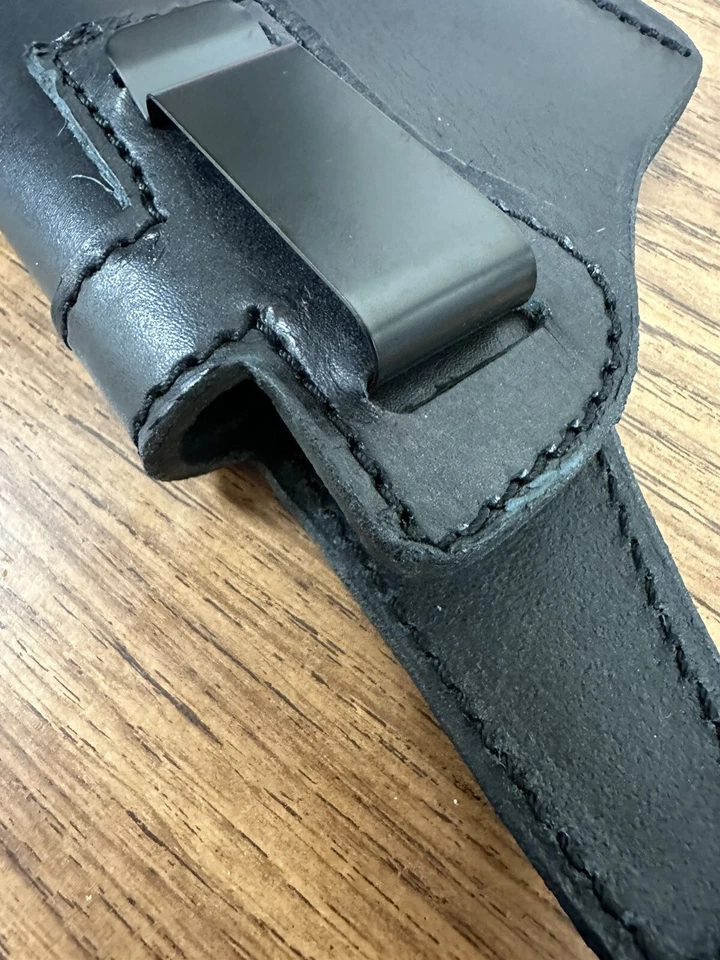 IWB LEATHER HOLSTER - GENUINE LEATHER GUN RMR-MADE IN USA! GLOCKS- Large Lights - Image 3 of 4