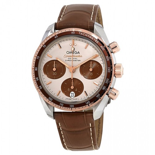 Full Set Omega Speedmaster 38mm Chronograph Sedna Gold Watch 324.23.38.50.02.002