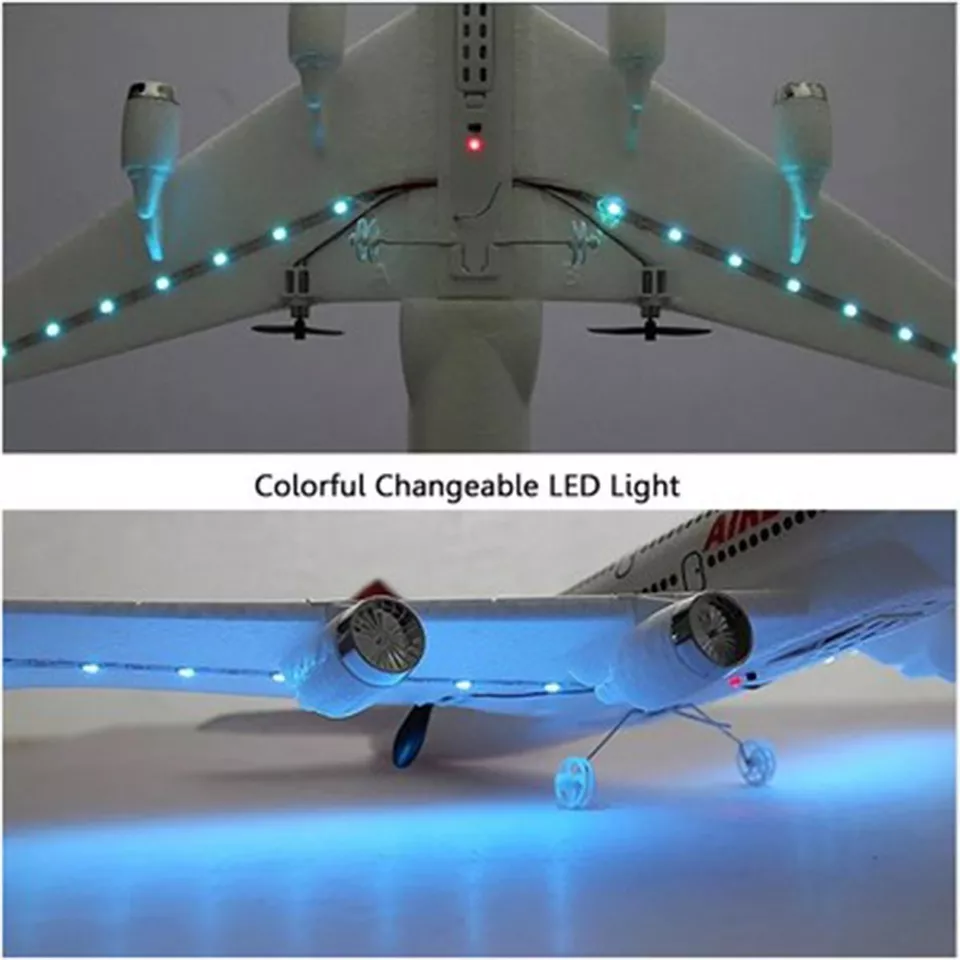 2.4G Airbus A380 RC Plane 2-CH 6-Axis Gyro Fixed Wing Remote Control Glider Toys - Image 3 of 4