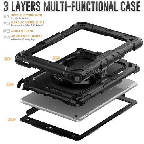 Builder Case For iPad Pro 12.9 6th Gen/iPad Air/10th Gen 10.9 Kickstand Rotation - Picture 11 of 231