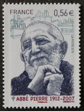 Timbre - FRANCE - Abbé Pierre  - 2010 - Neuf ** - YT4435