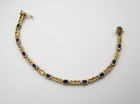 10K Yellow Gold 4.00 CTW Iolite Link Bracelet 7" [B36] — photo 7