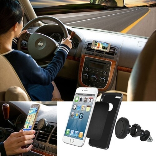 For Samsung Galaxy S24/Ultra/Plus - Magnetic Car Mount Air Vent Holder Swivel - 第 5/6 張圖片
