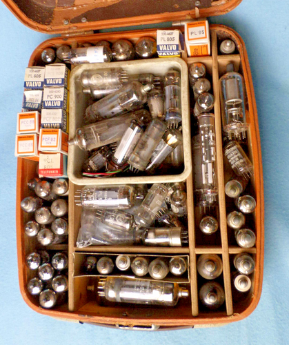 Elektronen Röhren Konvolute, Nachkrieg, Oszilloskop, Radioröhren, Fernsehröhren - Bild 25 von 42