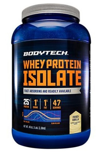 Whey Protein Isolate Powder - French Vanilla (3 Lbs 47 Servings)