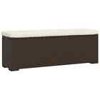 <!--F#f_0-->Garden Storage Bench with Cushion Outdoor Patio Ottoman Seater Seat Chair Rattan<!--F/-->