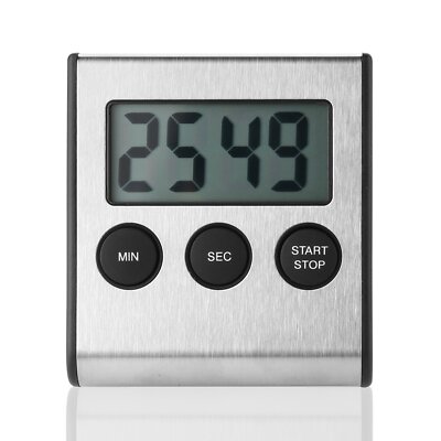 Digital Kurzzeitmesser Küchentimer Magnet Stoppuhr Kitchen Egg Timer Küche BBQ