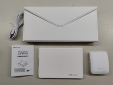 DELUX Wireless Keyboard Mouse Combo KF10 MF10 w/ Carrying Case, White